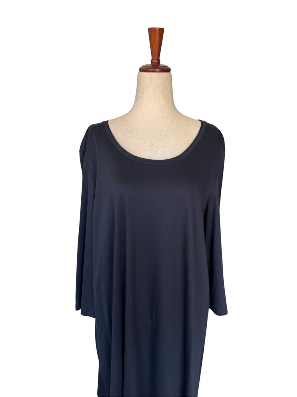 NWT Hanro Tonight Cotton Big Shirt Sleep Shirt in Black Medium